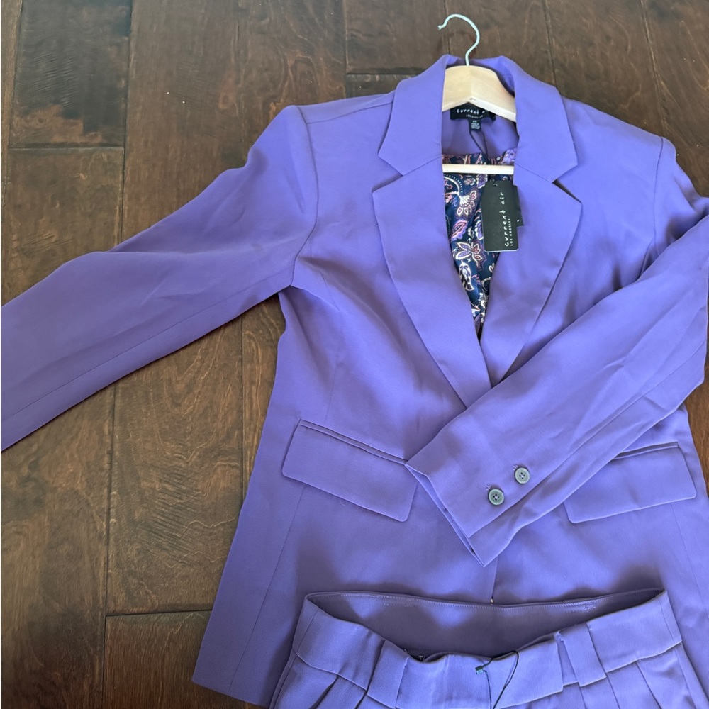 NWT Current Air Purple Blazer (size XS) & Pants (size S)